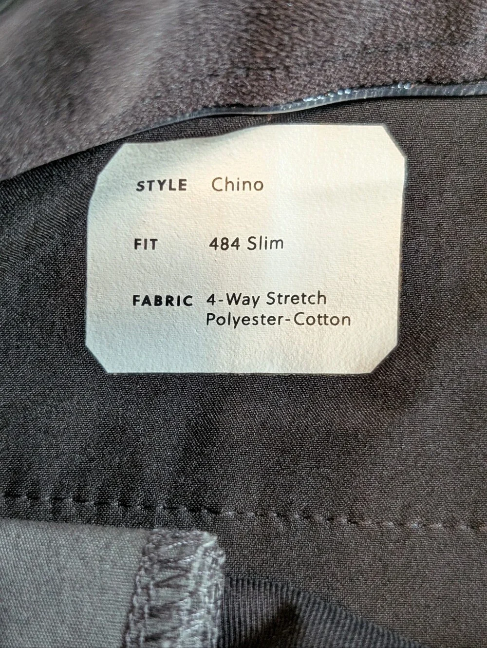 NWT J.Crew 484 Slim-Fit Black Chino Pants 4-Way Stretch Size 30x30